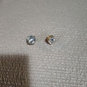 Macy's Gold Plated Crystal Stud Earrings